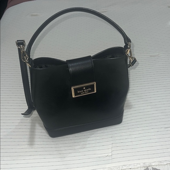 Kate Spade Black Bucket Shoulder Bag - Picture 1 of 6